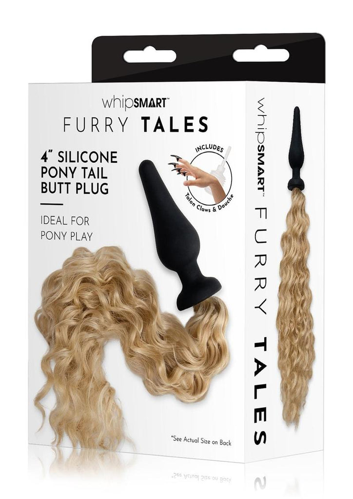 4.5 Silicone Plug W/ Blondie Pony Tail - Brown