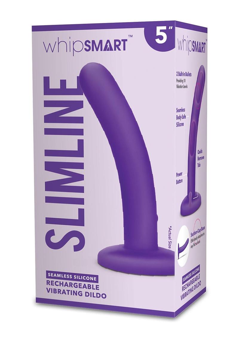 5 Inch Slimline Rechargeable Vibrating Dildo Whipsmart 5 Inch Slimline Rechargeable Vibrating Dildo Whipsmart