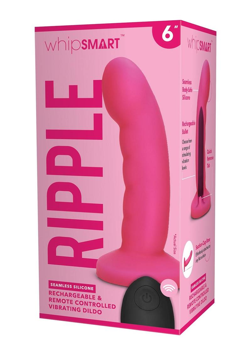 6 Inch Ripple Remote Control G-Spot and P-Spot Dildo Whipsmart 6 Inch Ripple Remote Control G-Spot and P-Spot Dildo Whipsmart