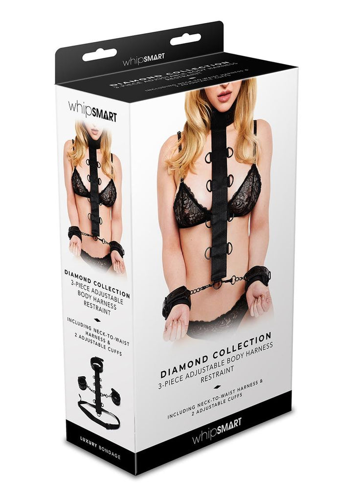 Diamond 3pc Adjustable Restraint - Black - Set